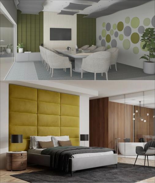 Wandpolster Wandkissen Neu Designen - Gestalten - ( Sonderanfertigung )  Restaurants, Kinderzimmer, Wohnzimmer, Office, Schlaffzimmer